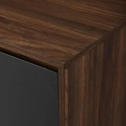 Emmeline Mid-Century Modern Vinyl Record Player Cabinet Black/Dark Walnut - Saracina Home -Saracina Home GUEST 947ac00d e0c6 4cae 8fb4 6eea9f13dd66
