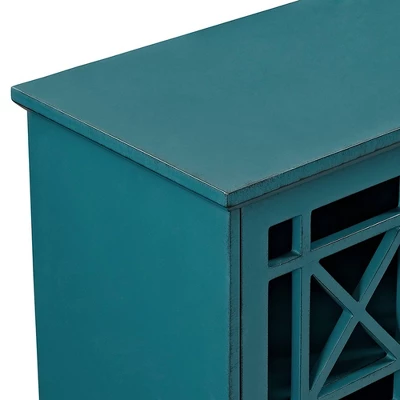 Versatile Fretwork Accent Storage Cabinet Blue - Saracina Home Versatile Fretwork Accent Storage Cabinet Blue - Saracina Home -Saracina Home GUEST 94b31eb2 8af4 498f 9033 de30dc40e0fa