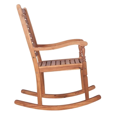 Bamberg Transitional Acacia Wood Outdoor Rocking Chair - Saracina Home Bamberg Transitional Acacia Wood Outdoor Rocking Chair - Saracina Home -Saracina Home GUEST a3d1d40e 25e3 46f0 89f7 27e03efb18b7