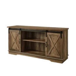 Modern Transitional Sliding Barndoor TV Stand For TVs Up To 65"- Saracina Home 18 Modern Transitional Sliding Barndoor TV Stand For TVs Up To 65"- Saracina Home -Saracina Home GUEST a8e3aaa4 53bc 4379 adde 6b8386c5e4e1