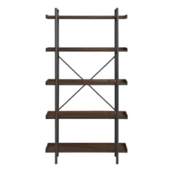 68" 5 Tray Shelf Urban Pipe X Back Bookshelf - Saracina Home -Saracina Home GUEST b4d7ebba 01b1 47da ac7e 61550f26d18d