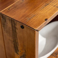 Rustic Modern Solid Wood TV Stand For TVs Up To 50" Amber - Saracina Home -Saracina Home GUEST b5d914fc 0a70 4781 887b 54da4a591e0b