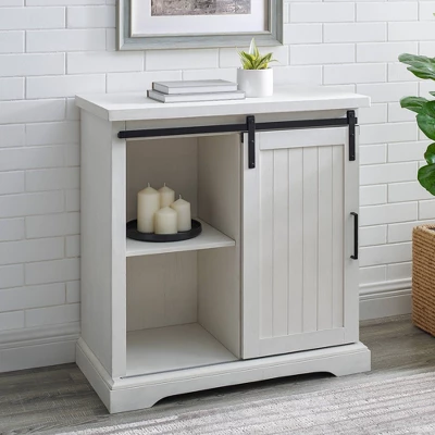 Tertia Grooved Sliding Barn Door Transitional Accent Cabinet - Saracina Home Tertia Grooved Sliding Barn Door Transitional Accent Cabinet - Saracina Home -Saracina Home GUEST b87a9c64 d33b 4a0b 9cd0 8ca841b16f0b