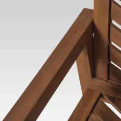 3pc Slatted Chevron Acacia Wood Patio Chat Set - Saracina Home -Saracina Home GUEST c1ff2a1b c925 43c3 99c6 f046b31d44db