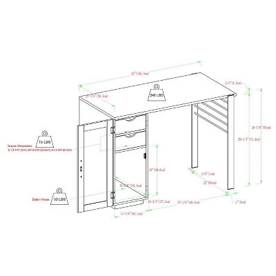 Polay Modern Computer Desk with Chalkboard Door - Saracina Home Polay Modern Computer Desk With Chalkboard Door - Saracina Home -Saracina Home GUEST c4ff3b05 5e4f 4b42 afca 95f68c7d18d3