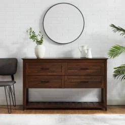 Transitional 4 Drawer Buffet - Saracina Home -Saracina Home GUEST c6383927 bd15 4c3c a6c0 b8083c8d9325