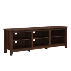 Transitional 6 Cubby Wood Open Storage Wood TV Stand For TVs Up To 80"- Saracina Home -Saracina Home GUEST d09d53fd 86be 4590 8f8d 330fc60b11ce