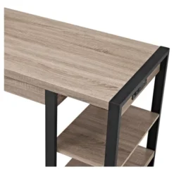 60" Industrial Transitional Tech Desk With USB - Saracina Home -Saracina Home GUEST d0f4e76a cce8 490e a9f2 16c8c2cded25