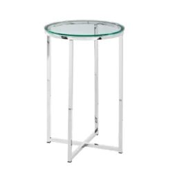 Vivian Glam X Leg Round Side Table - Saracina Home -Saracina Home GUEST d1955743 21af 4353 ac5d d84c0ff0a989
