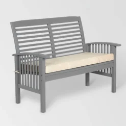 Ravenscroft Modern Boho Acacia Wood Slatted Outdoor Loveseat With Cushion - Saracina Home 15 Ravenscroft Modern Boho Acacia Wood Slatted Outdoor Loveseat With Cushion - Saracina Home -Saracina Home GUEST d34b2324 8da3 44de b35e 2463e261fae8
