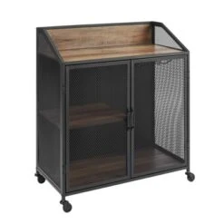 Urban Industrial Metal Mesh Bar Cart With Wheels - Saracina Home 7 Urban Industrial Metal Mesh Bar Cart With Wheels - Saracina Home -Saracina Home GUEST dd4aab33 4fa7 46d9 8da8 70a2ef5a06d8