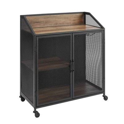 Urban Industrial Metal Mesh Bar Cart with Wheels - Saracina Home Urban Industrial Metal Mesh Bar Cart With Wheels - Saracina Home -Saracina Home GUEST dd4aab33 4fa7 46d9 8da8 70a2ef5a06d8