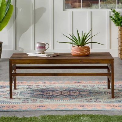 Outdoor Acacia Wood Slatted Coffee Table - Saracina Home Outdoor Acacia Wood Slatted Coffee Table - Saracina Home -Saracina Home GUEST debde3dc c192 4cba 810b c66f2eb01197