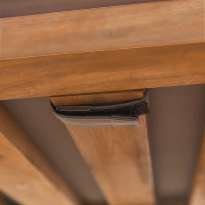 Galia 2pc Square Leg Acacia Wood Chair and Ottoman with Cushions - Brown - Saracina Home Galia 2pc Square Leg Acacia Wood Chair And Ottoman With Cushions - Brown - Saracina Home -Saracina Home GUEST e0498508 3588 42e3 a60d dcaac42702f2