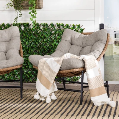 2pk Papasan Scoop Outdoor Patio Chair - Natural - Saracina Home 2pk Papasan Scoop Outdoor Patio Chair - Natural - Saracina Home -Saracina Home GUEST e9831c49 a771 41be afef 3faca1ecc358