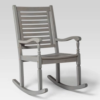 Bamberg Transitional Acacia Wood Outdoor Rocking Chair - Saracina Home Bamberg Transitional Acacia Wood Outdoor Rocking Chair - Saracina Home -Saracina Home GUEST eaca5a7b 7f13 4e0c aead 6d572aac4401