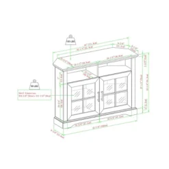 Tasi Traditional Windowpane Corner TV Stand For TVs Up To 50" - Saracina Home 4 Tasi Traditional Windowpane Corner TV Stand For TVs Up To 50" - Saracina Home -Saracina Home GUEST eaceada6 b1fd 400a bfbc 0eee4448a6ac