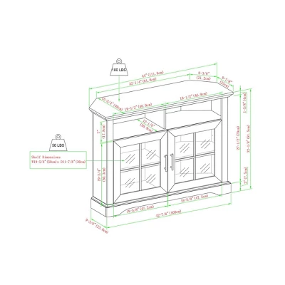 Tasi Traditional Windowpane Corner TV Stand for TVs up to 50" - Saracina Home Tasi Traditional Windowpane Corner TV Stand For TVs Up To 50" - Saracina Home -Saracina Home GUEST eaceada6 b1fd 400a bfbc 0eee4448a6ac
