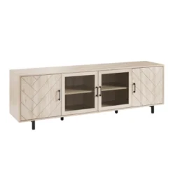 Vik Modern Boho 4 Door Herringbone TV Stand For TVs Up To 80" - Saracina Home -Saracina Home GUEST ed5d16ce 4150 442b 90cb a64eda002eff