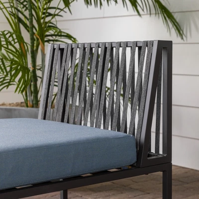 Outdoor Modern Modular Patio Side Chair Blue - Saracina Home Outdoor Modern Modular Patio Side Chair Blue - Saracina Home -Saracina Home GUEST f351ca55 b0d2 440d a08a 1bf84fcab56b