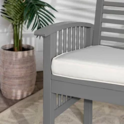 Ravenscroft Modern Boho Acacia Wood Slatted Outdoor Loveseat With Cushion - Saracina Home 5 Ravenscroft Modern Boho Acacia Wood Slatted Outdoor Loveseat With Cushion - Saracina Home -Saracina Home GUEST f46be8ab a007 4035 83b9 ae5457706df9