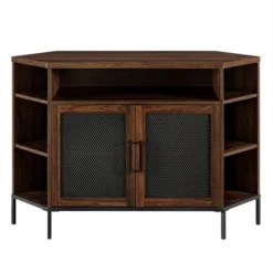 Corner TV Stand For TVs Up To 55" With Metal Mesh Doors - Saracina Home -Saracina Home GUEST f4faf399 0f05 45de 8efd d07e325dc3b8