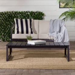 Saracina Home Acacia Slatted Rectangular Patio Coffee Table -Saracina Home GUEST f8477a01 b3aa 43d6 809f e21d971240d2