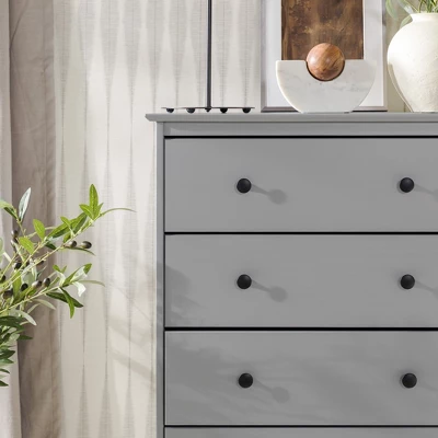 Stiva Classic Mid-Century Modern Vertical 4 Drawer Dresser Gray - Saracina Home Stiva Classic Mid-Century Modern Vertical 4 Drawer Dresser Gray - Saracina Home -Saracina Home GUEST fbe0a89b f3dc 400d 9beb bb43d3423973